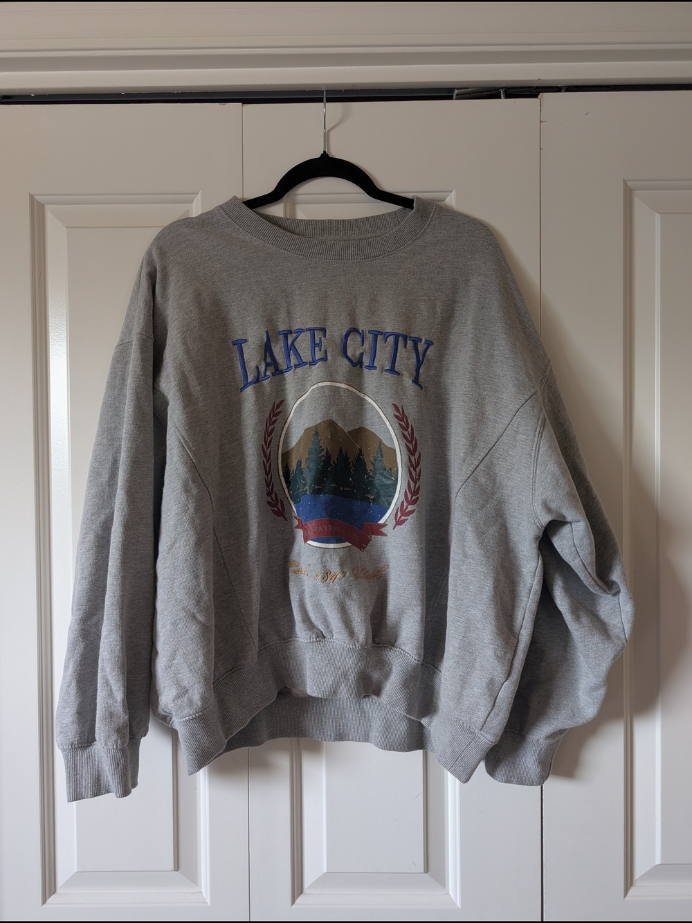 Lake City Gray Graphic Sweatshirt